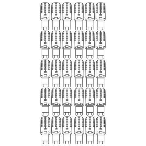 G9 led kit 2700K 6x 2,2W 200lm 230V