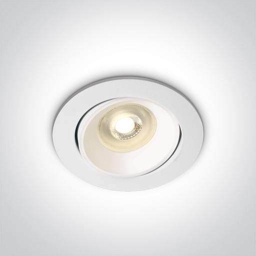 Round Retro GU10 Aluminium vgradna stropna svetilka
