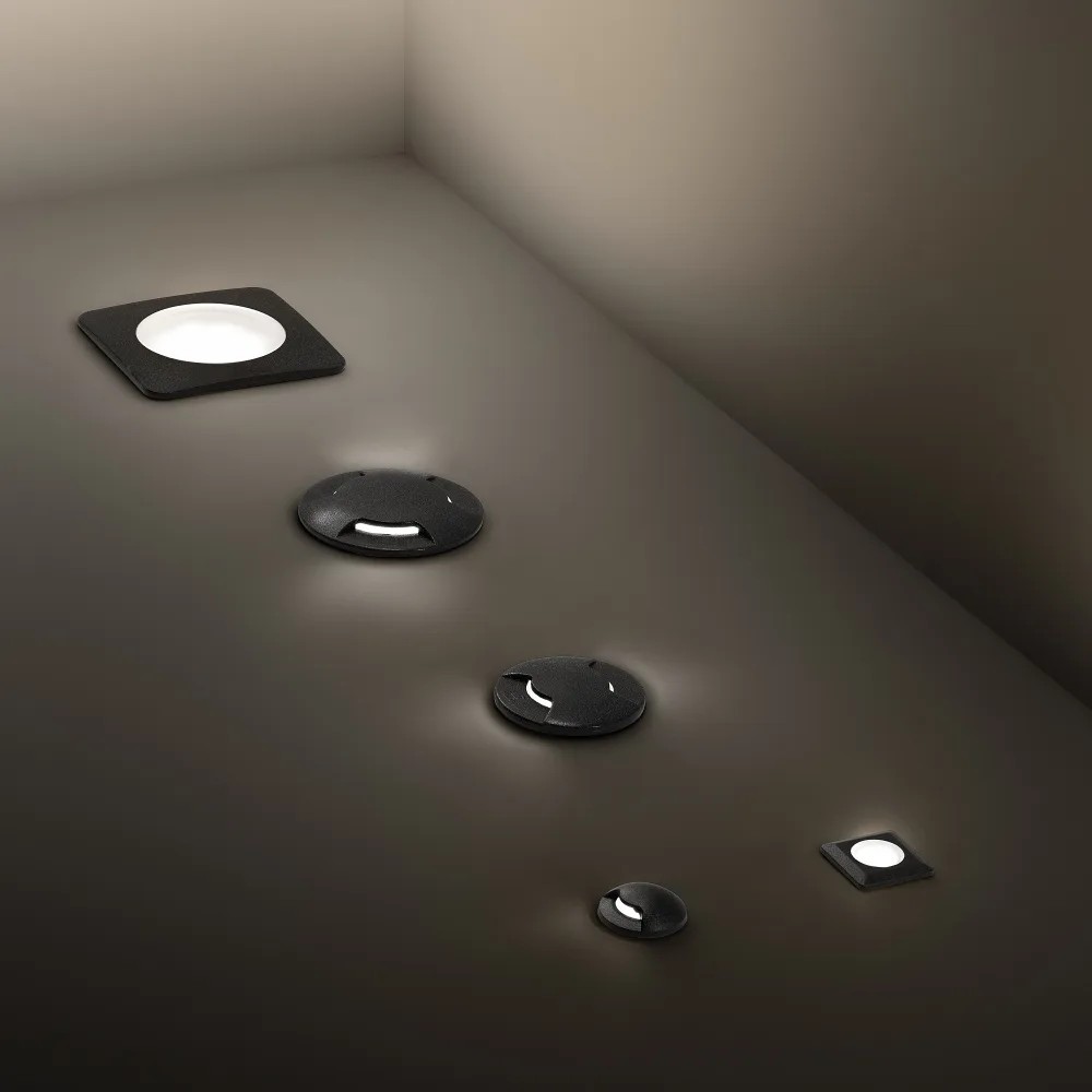 Ideal lux Way Round Triple GU10 zunanja vgradna talna svetilka | formasvetila.si