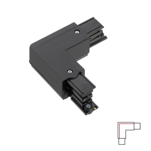 Acb Left L connector Black | formasvetila.si