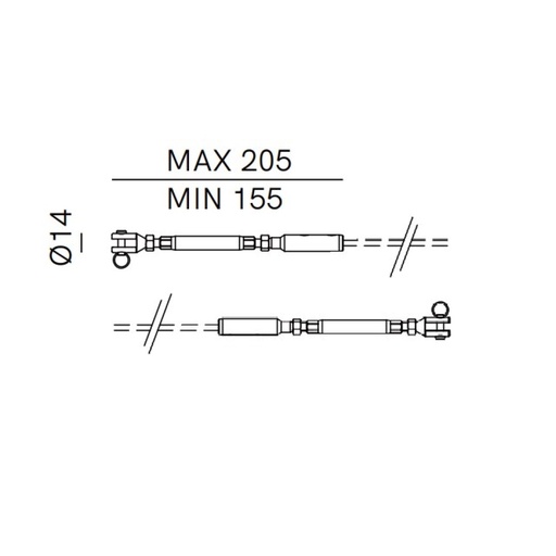 Il Fanale Kit 2 veznih palic za jekleni kabel AISI 316 >5m ⌀4mm | formasvetila.si